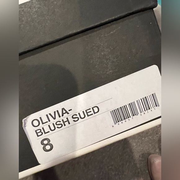 NEW SHOEMINT OLIVIA BLUSH SUEDE PUMPS SIZE 8 PLATFORM 2” HEEL 6” NUDE ELEGANT - Picture 5 of 6